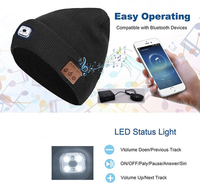 Bluetooth Knitted Hat | Bluetooth Running Knitted Hat | Thevo Gears