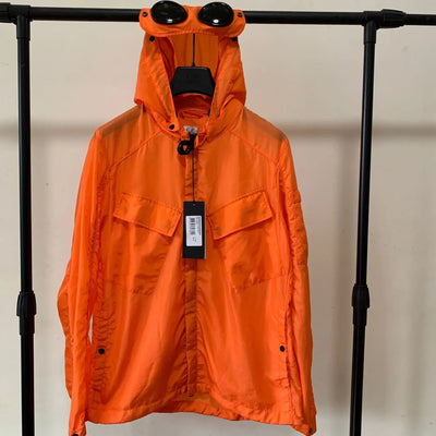 Orange Men's Warm Hooded Windbreaker Jacket - Thevo Gears