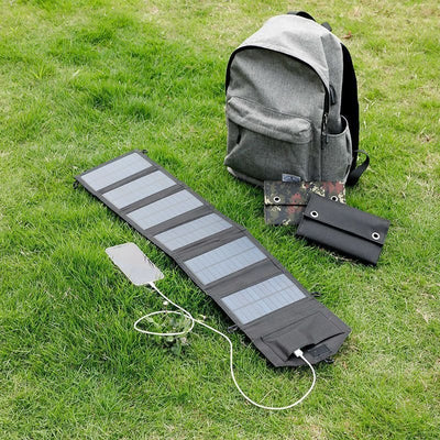 Outdoor Solar Power Bank with Charging Panel - Thevo Gears